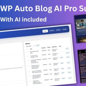 WP Auto Blog AI Pro Suite 1 Month License